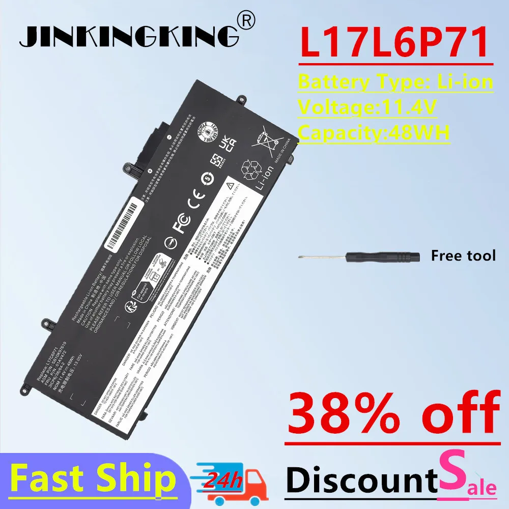 

L17C6P71 L17M6P71 L17L6P71 Laptop Battery For Lenovo ThinkPad X280 01AV470 01AV471 01AV472