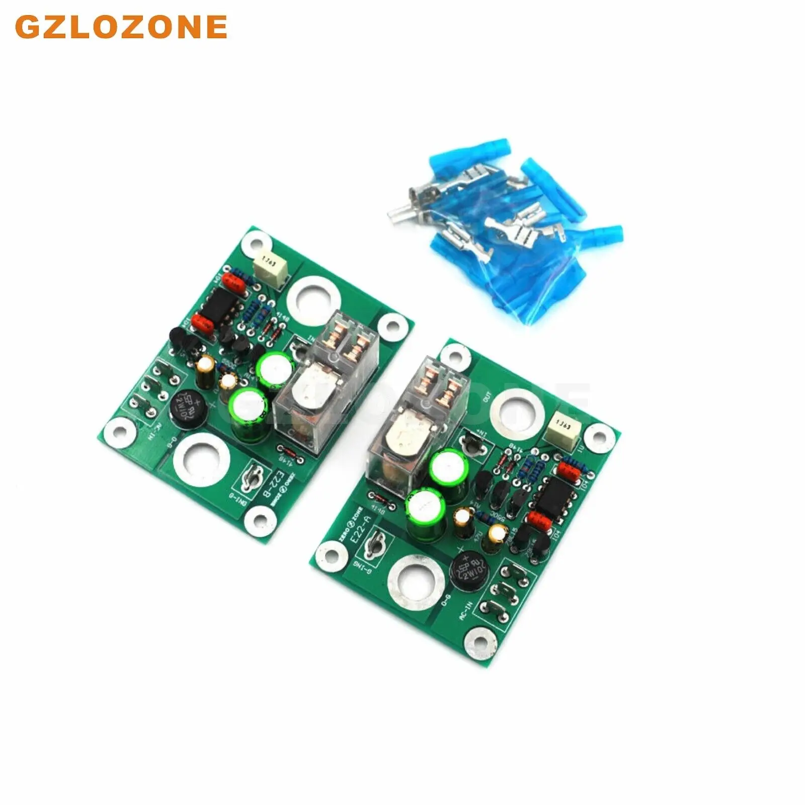 One Pair Assembeld E22 Speaker Protection Board (7 Seconds Delay)  (B6-83)