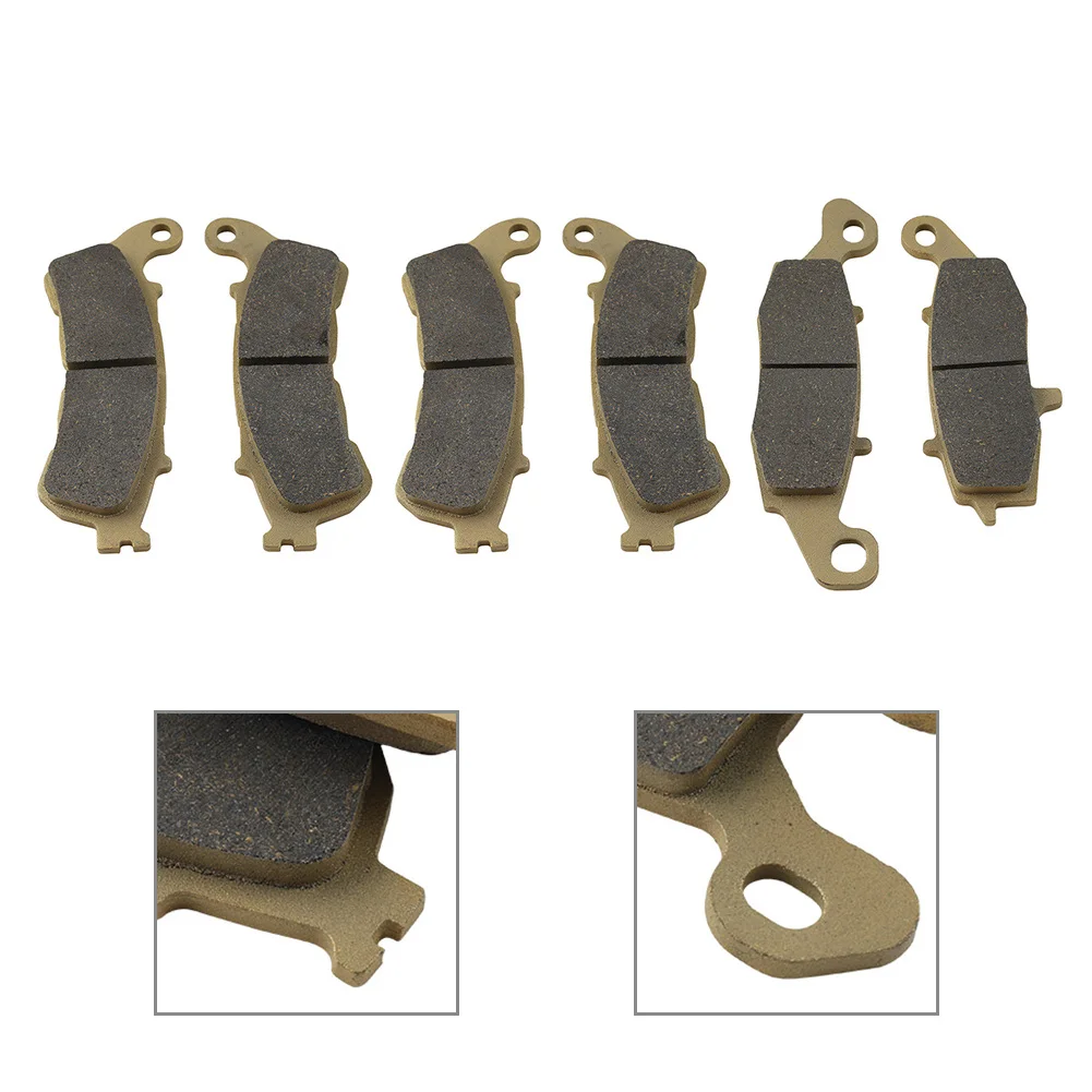 Motorcycle Front Rear Brake Disc Pads 6Pcs For SUZUKI VLR 1800 Intruder