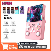 Open Source R36S Retro Handheld Video Game Console Linux System 3.5Inch IPS Screen Pink Portable Pocket Video Player 128G Games