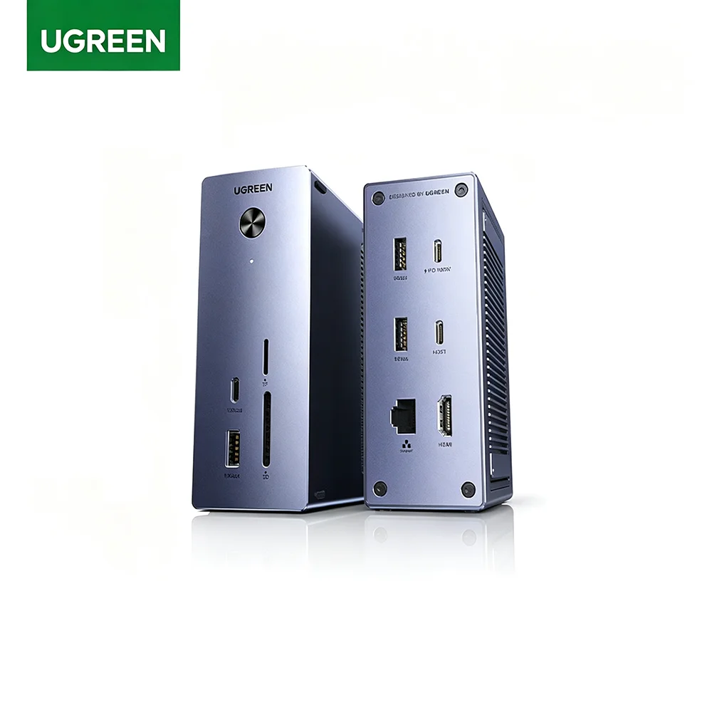 

USB-C UGREEN Docking Station M.2 NVMe SSD Enclosure 10Gbps USB3.2 Gen2 8TB Expansion Gigabit Ethernet for Laptop Tablet