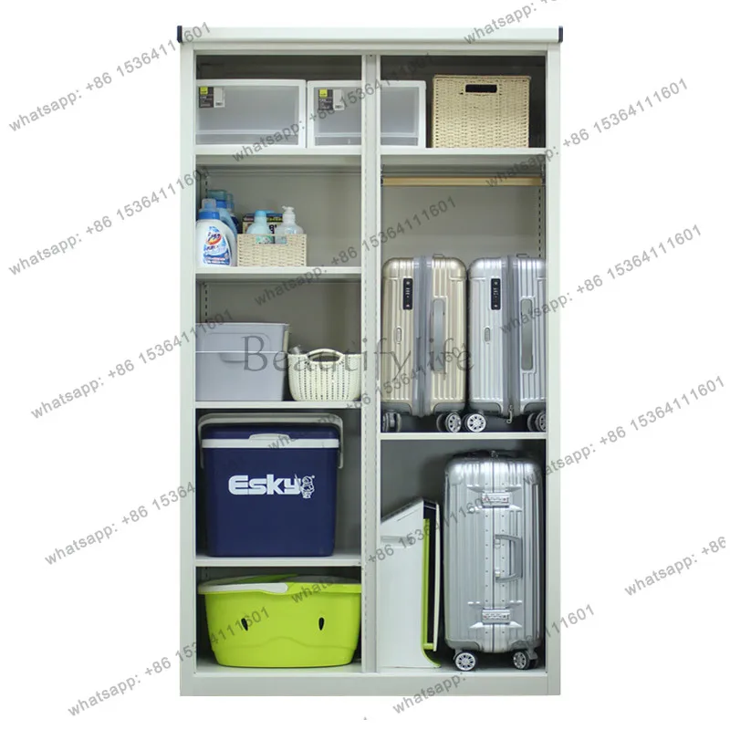 FG  Home Outdoor Sun Protection Balcony Storage Sliding Door Metal Wardrobe Outdoor Waterproof Storage Cabinet