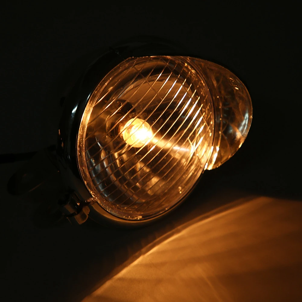 Motorcycle Universal DC 12V Retro Fog Lights Headlight Lamp