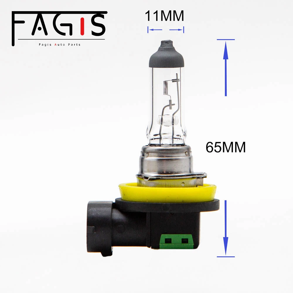 Fagis 2 Pcs H11 12V 55W 3350K Warm White Fog Light Auto Lamp Halogen Headlight Bulbs Fog Lights Car Accessories