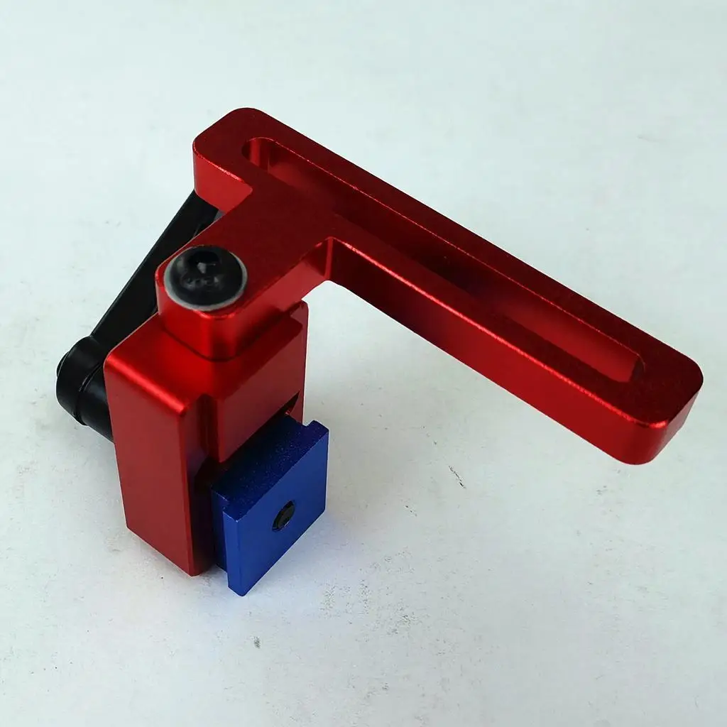 Miter Track Stop Woodworking Adjustable Aluminum Tool T-slot Guide for 45 Type Track Fixing