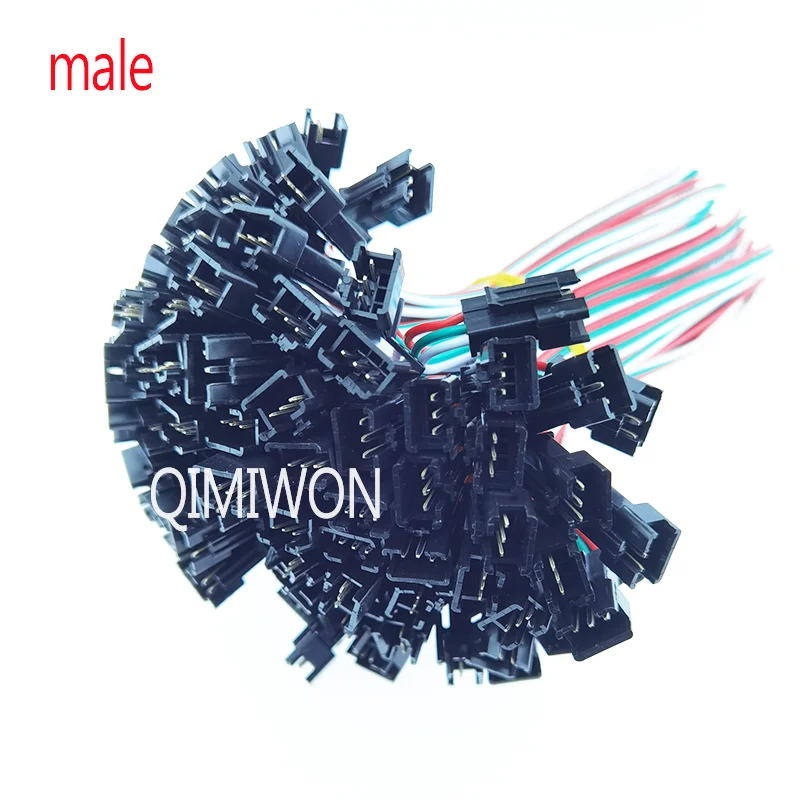 10Pair JST SM2.54 2.54mm Pitch 2P 3P 4P-12P Male to Female Plug Terminal Wire Connector Terminal for LED Downlight Ceiling Lamp
