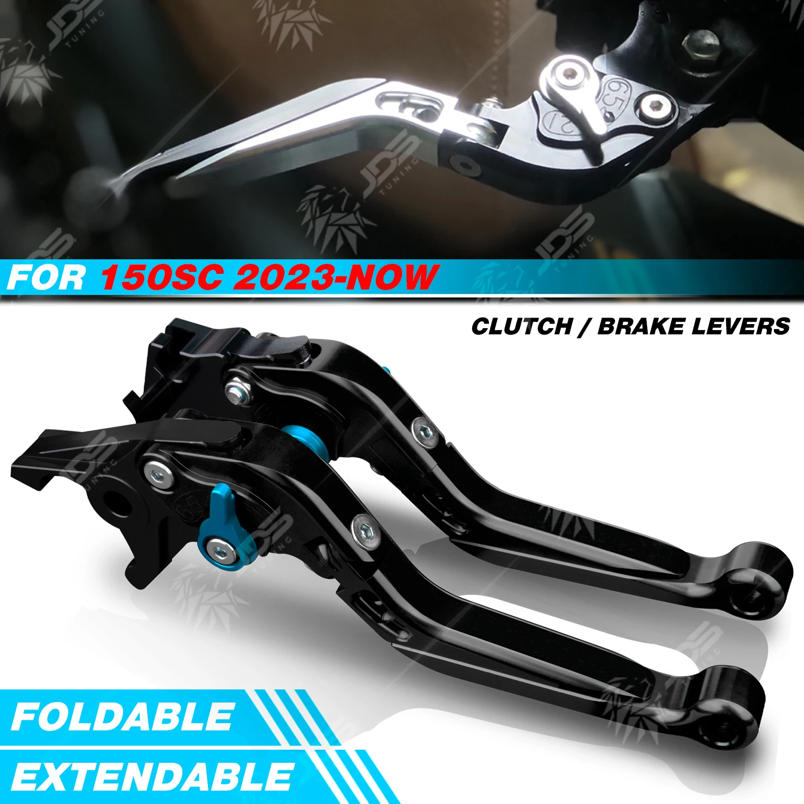 

JDSTUNING Для CFMOTO 150SC 2023-НОВЕЙШИЕ Модели: Комплект складных регулируемых рычагов сцепления и тормоза, аксессуары и запчасти для мотоциклов