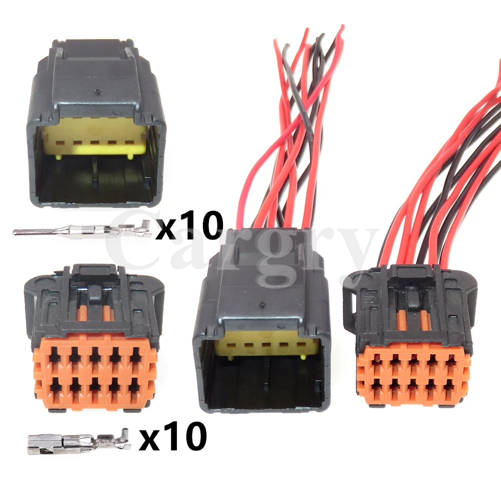 988231011 988161011 자동차 배선 하네스 밀봉되지 않은 소켓 자동차 커넥터, 쉐보레 푸조 98823-1011 98816-1011, 1 세트, 10P