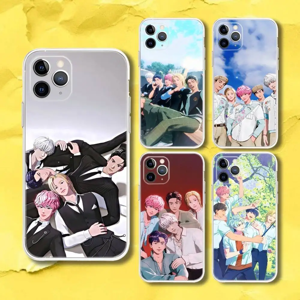

P-PLAVE Kpop Transparent Phone Case For iPhone 17,13,15,12,11,14,16 Pro Max Mini 7,8 Plus SE4,17E Air Fundas