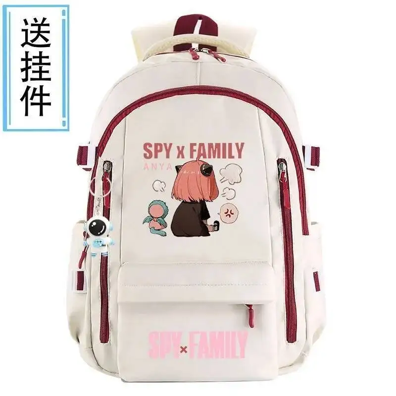 

Anime Game Breathable Mesh Black Blue Grey Red Spy X Family Student Teens School Bags Backpacks