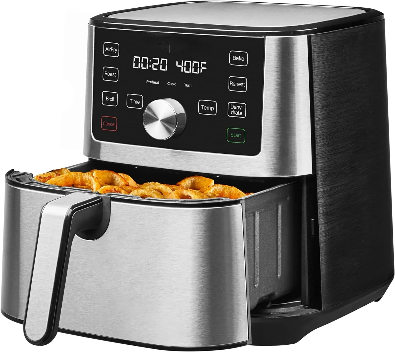 

Vortex Plus 6QT XL Air Fryer, 6-in-1, Broils, Dehydrates, Crisps, Roasts, Reheats, Bakes for Quick Easy Meals, 100+ In-App Recip