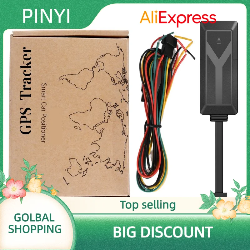A7C Mini localizzatore GPS per auto Motociclette E-bike Cruscotto Motore tagliato impermeabile Software gratuito a distanza Beidou/gsm/lbs 1 anno 9-90V DC