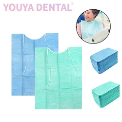 100pcs/Bag Dental Disposable Bibs with Halter Rope Tattoo Beauty Manicurist Scarf Dental Clinic Laboratory Tools