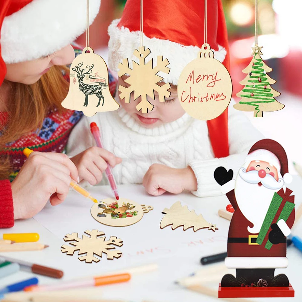 

Santa Claus Ornament Xmas Sign Cute Cartoon Ornaments Table Christmas Decorations