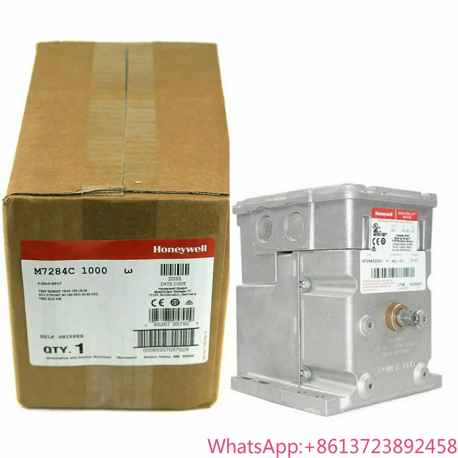 

1 year warranty DHL express New Honeywell Modutrol Motor M7284C1000 M7284C-1000