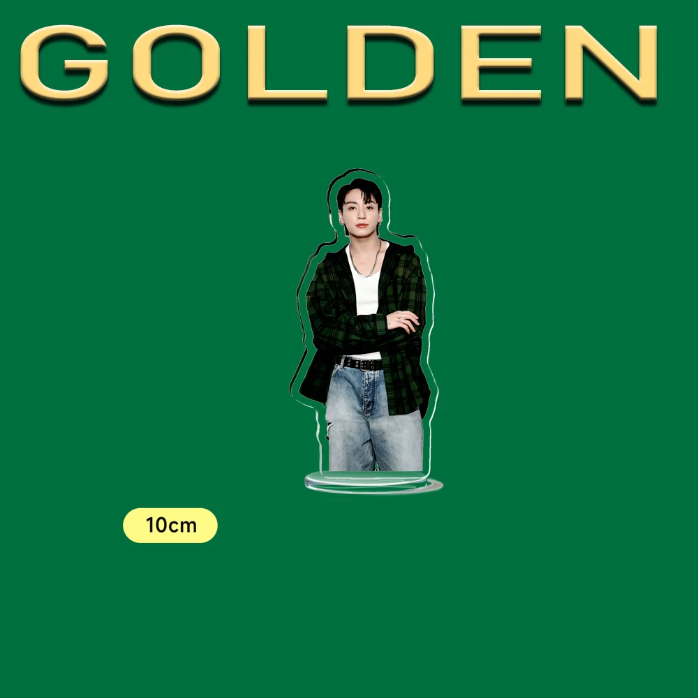 10CM acrilico Kpop Standee GOLDEN THE MOMENTS figure Stander Vkook Funs accessori regalo Merchs