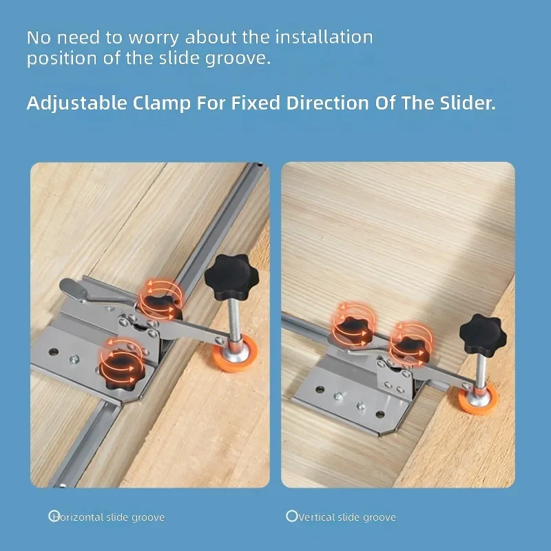 Universal Woodworking Quick Clamp Stainless Steel Press Multi Function Removable Chute Tool for Imbot19 30