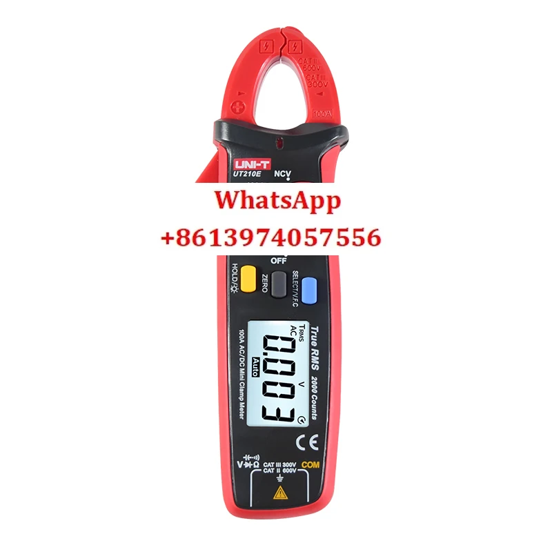 

Clamp on meter UT210B/C/D/E milliampere level digital clamp on ammeter multifunctional clamp on multimeter
