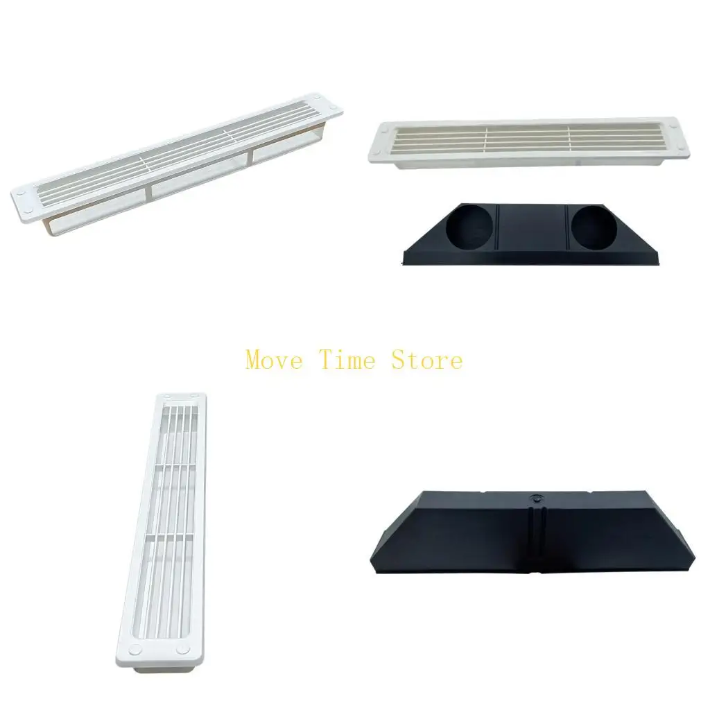 Couvercle Ventilation sortie d'air en maille 92ME, Grille Ventilation Marine rectangulaire en plastique pour bateaux,