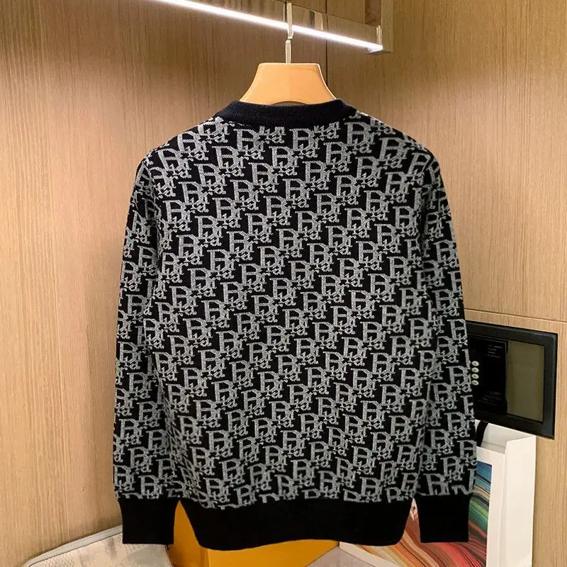 Pull Tissé avec Lettres pour Homme, Automne Hiver
