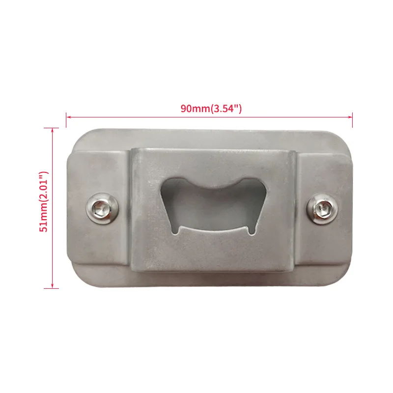 Black /Silver Bottle Opener Rear License Plate Tailgate Accessory Fit Accessory for 2007-2018 Jeep JK Wrangler