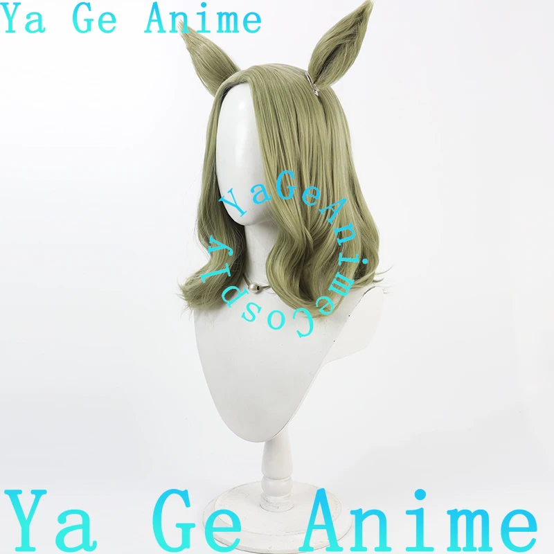 يا جي شعر مستعار تأثيري أوما موسومي جميلة ديربي المنقذ الهواء شعر مستعار تأثيري آذان وذيل سباق الخيل فتاة لعبة عرض الواقع شعر مستعار شخصية #4