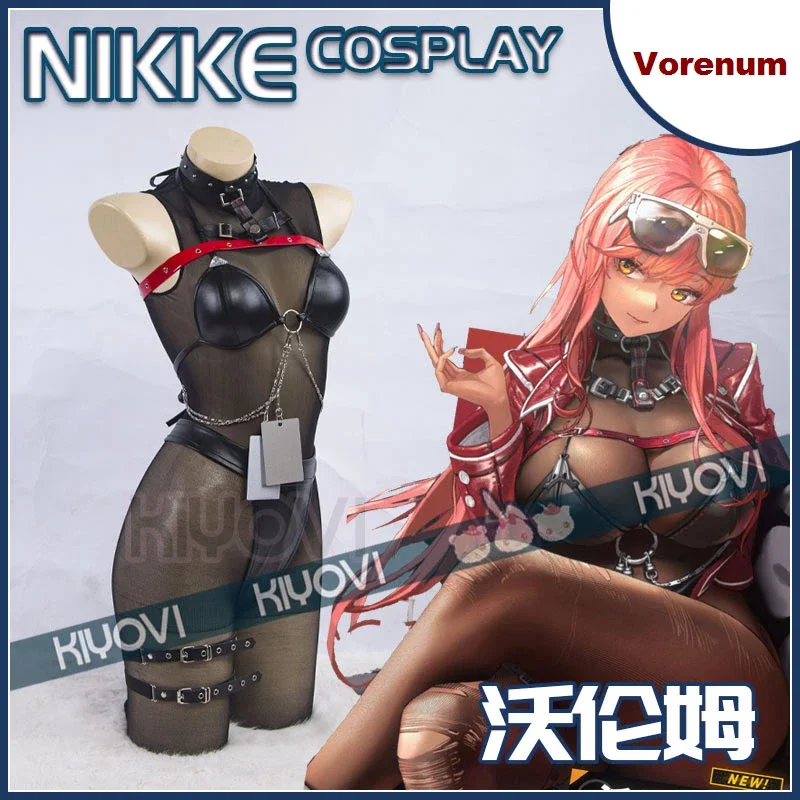 Anime Game NIKKE:The Goddess of Victory Cosplay Costumes Volume Sexy Leather Jacket Jumpsuit Women Carnival Bikini Halloween Set