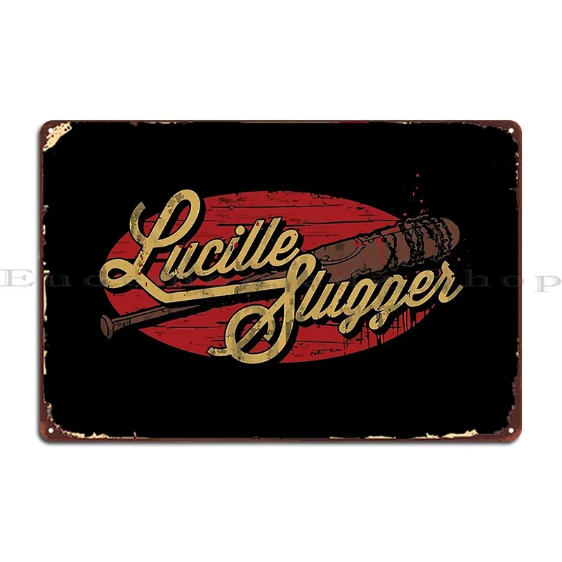 Lucille Slugger Metal Sign Plaques Club Printing Sign Pub Wall Decor Tin Sign Poster