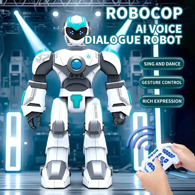 Coche de juguete Kawaii, regalo divertido, estilo novedoso, Robot Rc con diálogo de voz inteligente súper grande de 40cm, modelo de coche de Control remoto, juguetes para niños