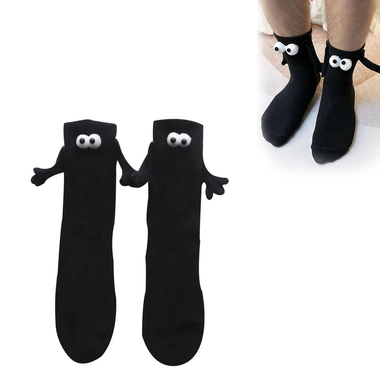 

Magnetic Hand Holding Sock Funny Magnetic Suction 3D Doll Socks for Lovers Couples Husband and Wife HSJ88