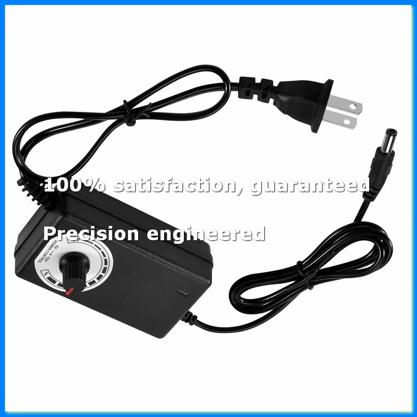 AC to DC Adapter 12V 2A Adjustable Power Supply Motor Speed Controller with US Plug For Electric Fan and Pump-A69M
