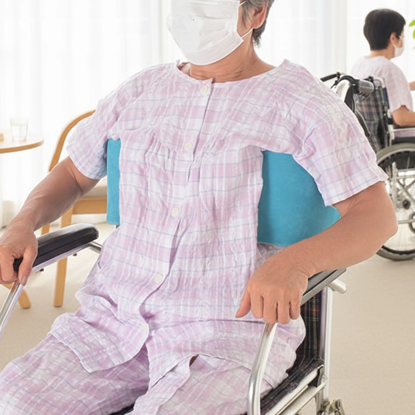 

Подушка для боковой поддержки инвалидной коляски, съемная, регулируемая спинка для позиционирования, для ухода за парализованными пациентами