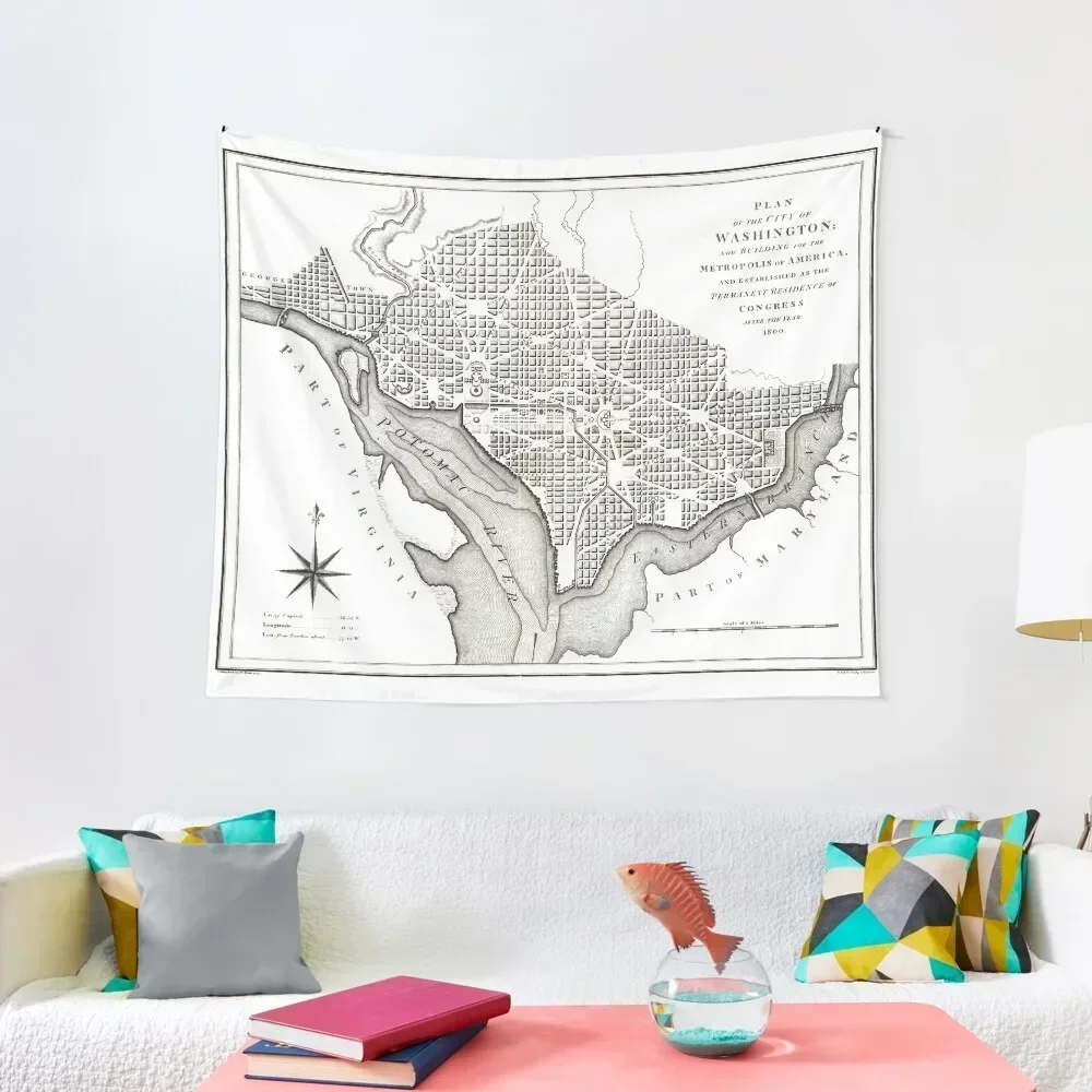 

Washington-Washington DC-1800 Tapestry Decor For Room On The Wall Home Decoration Tapestry