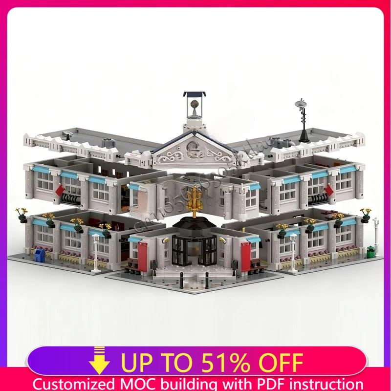 

5584PCS Beacon Inn MOC Creative Street view Model Building Blocks Architecture DIY Education Assembly Christmas Model Kids Toys