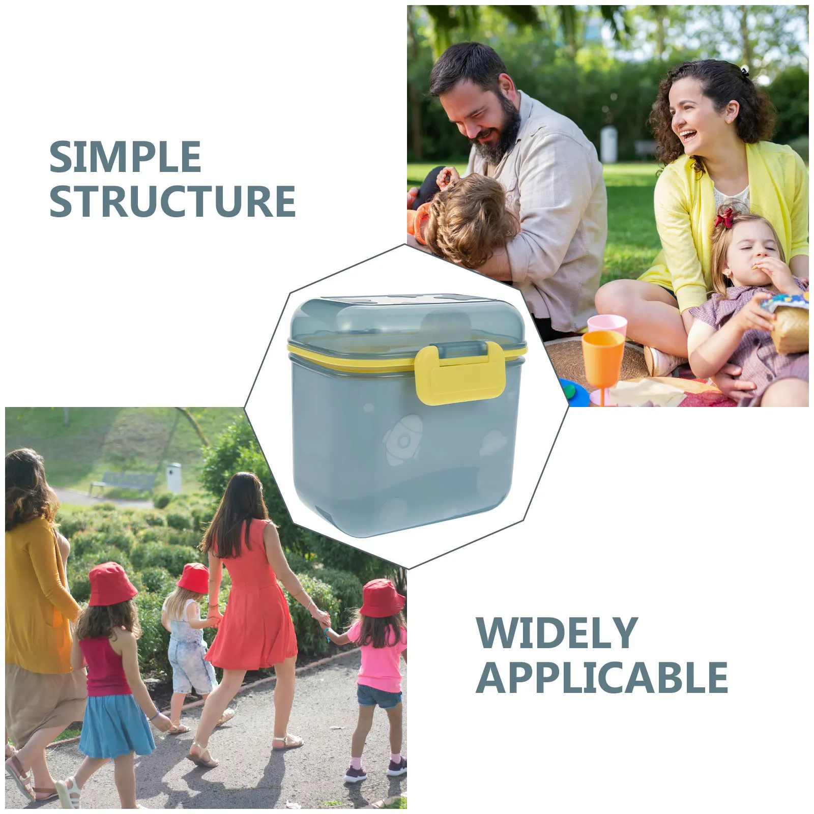 

Portable Milk Powder Storage Box Large Capacity Sealed Moisture Proof Baby Formula Dispenser Durable PP Silicone Healthy