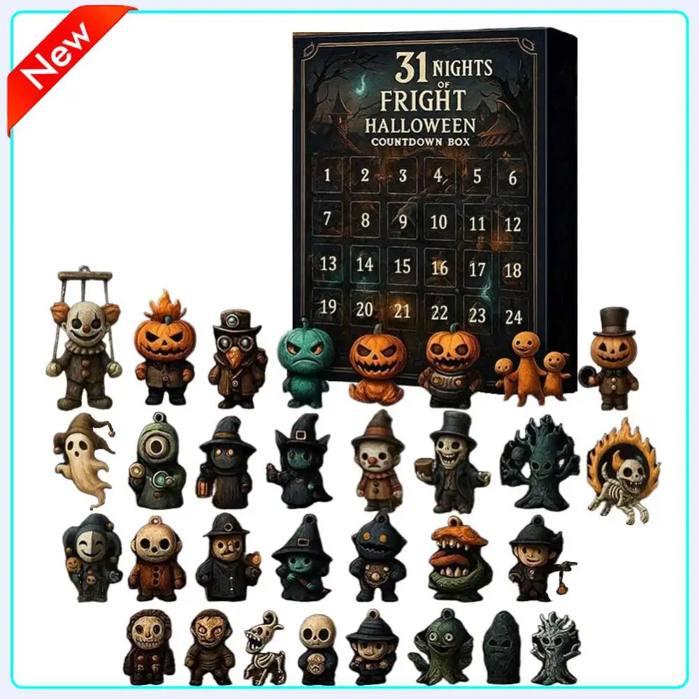 

31 Nights of Fright 2025 Halloween Advent Calendars with Figurines Halloween Calendar 2025 31 Days Halloween Countdown Calendars