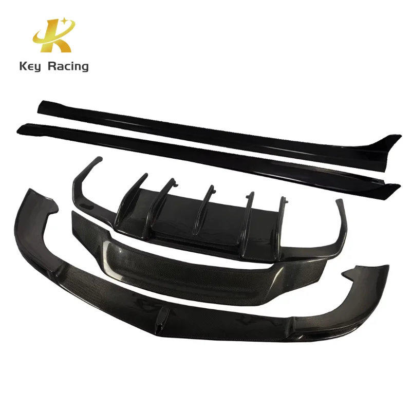 For Mercedes-Benz CLS Class CLS63 W218 Bodykit Carbon Fiber Front Lip Side Skirt Rear Diffuser Rear Spoiler