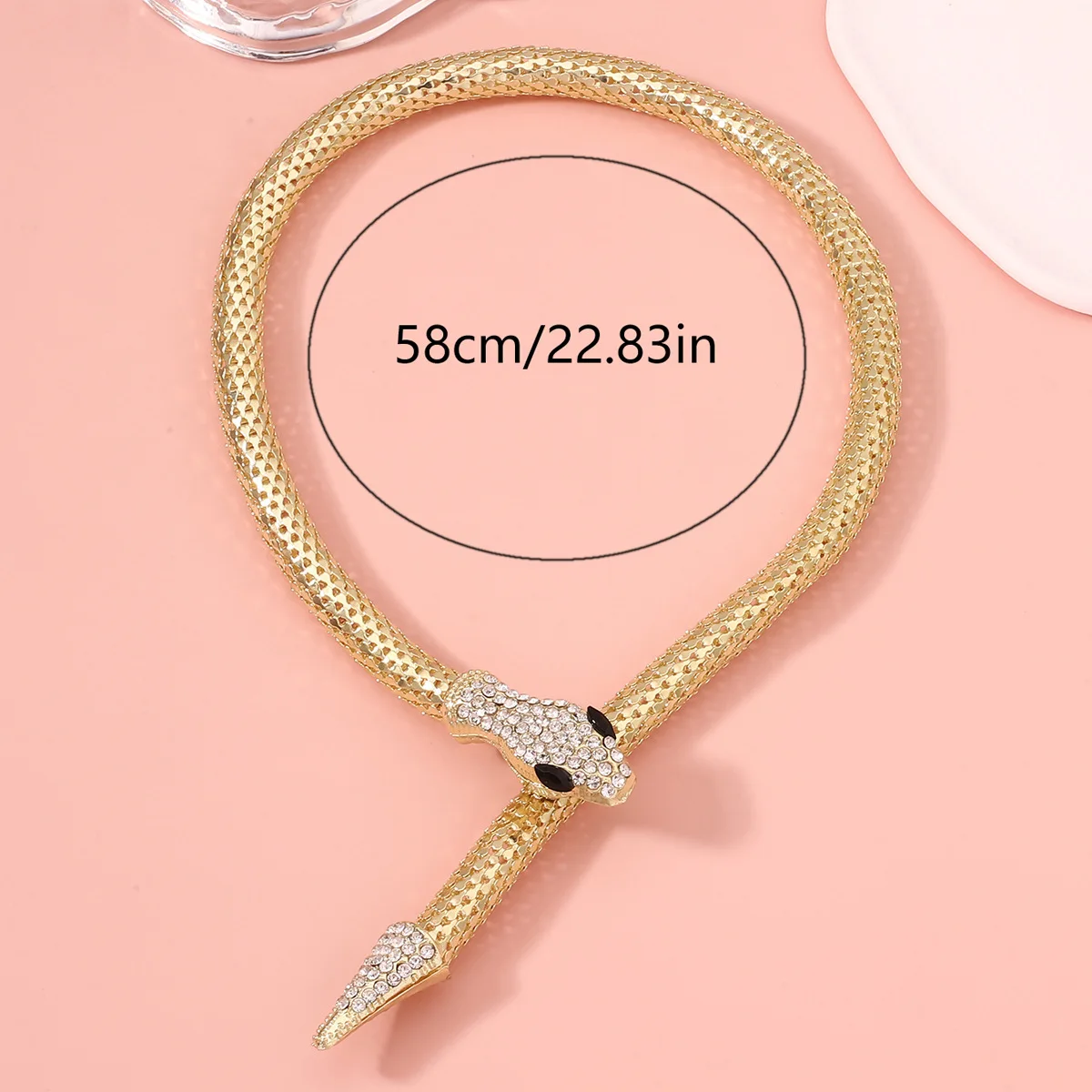 Gold Necklace Stainless Steel Chains For Love Day And Friendship Dubai Jewelry Women Necklaces Arcane Snake Drive Away The Jinx