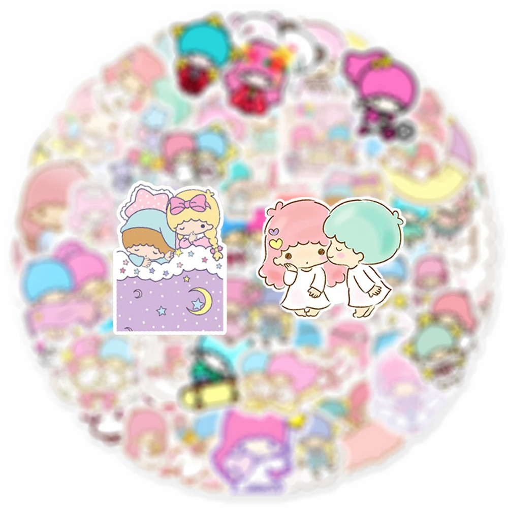 

10/30/50pcs Little Twin Stars Sanrio Stickers Cute Cartoon Decals Decoration Fridge Phone Laptop Diary Classic Kids Toy Sticker