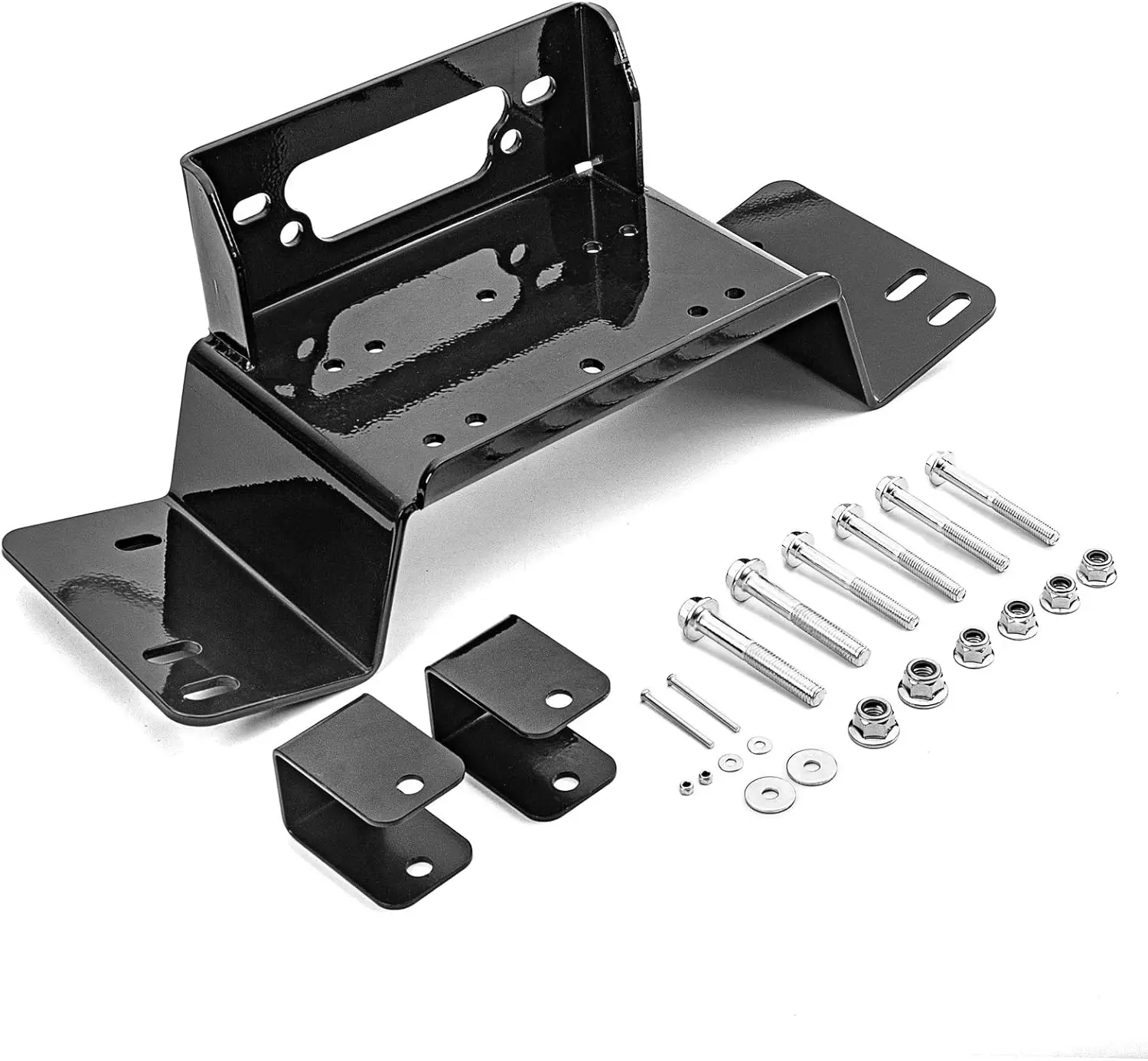 Universal Front Bumper Winch Mount Plate Kit for Honda Pioneer 700 & 700-4 Models (2014-2025)