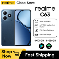 realme C63 8+256GB 6,75'' 90Hz Eye Comfort Display 50MP AI Camera 5000mAh Battery 45W Fast Charge