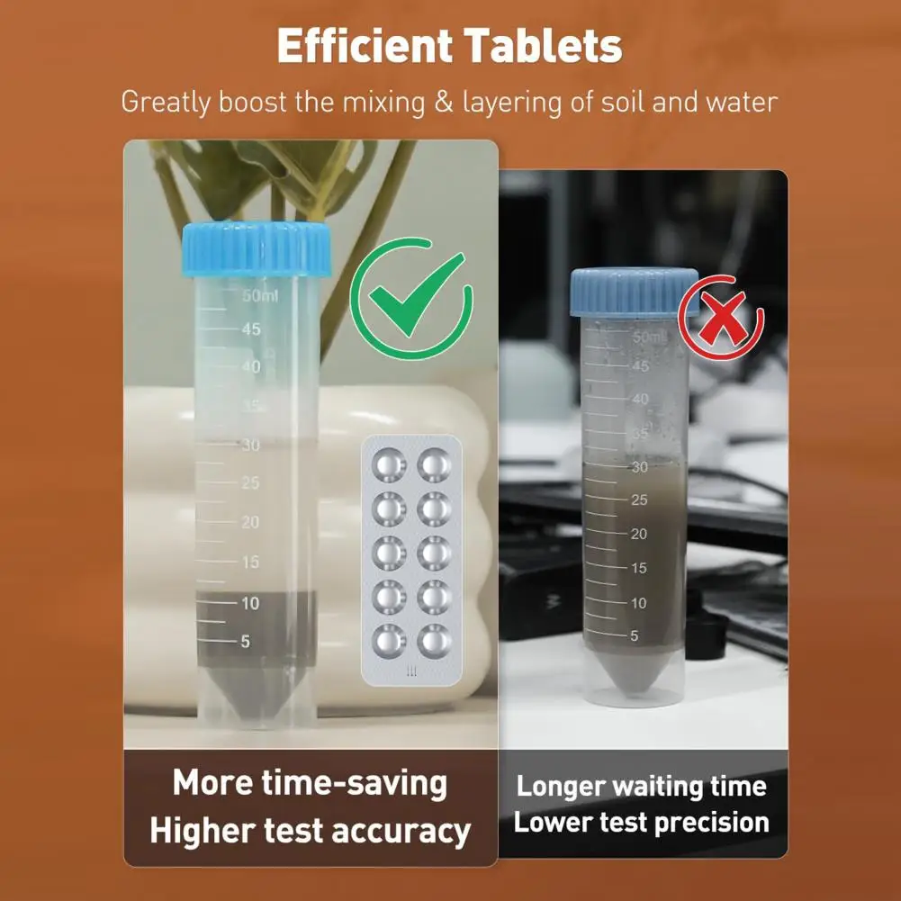 Soil Test Kit Potassium Soil Test 40 Sheets 4-in-1 Soil Test Paper Kit for Ph Nitrogen Phosphorus Potassium Accurate for Garden