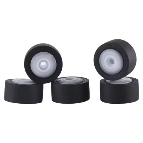 QXNF 5Piece Cassette Deck Pinch Roller Set for Tape Recorders Belt Pulley Wheel Set