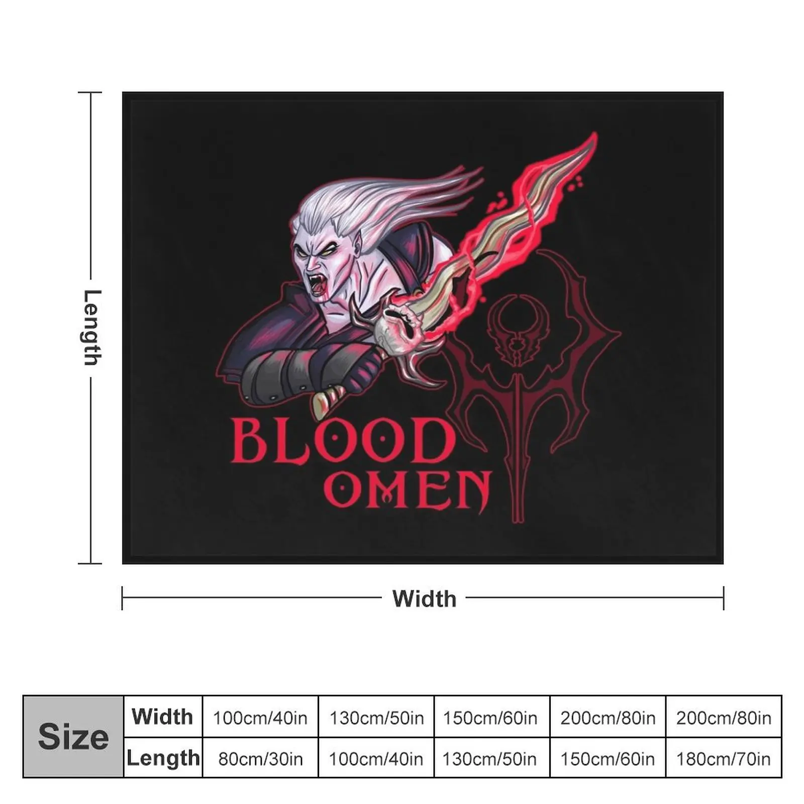 Legacy of Kain Blood Omen (without background) Throw Blanket Beautifuls Soft Blankets