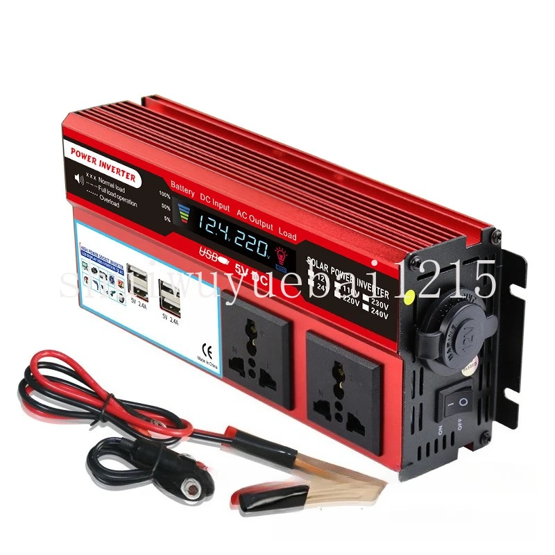 

1500W car inverter with LCD screen 12V24V to 220V 110V solar inverter