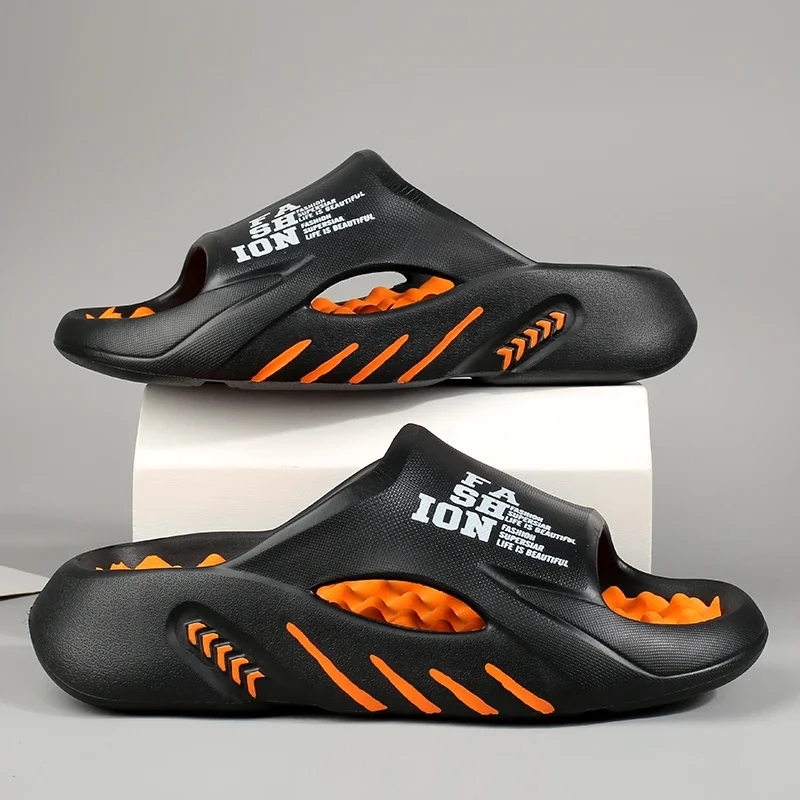 Slippers Feel Like Shit Summer Outdoor Trendy Sports Fashionable Non-slip Anti-odor Breathable One-word Beach Shoes