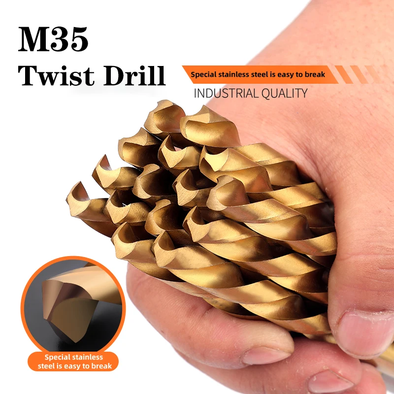 1set High Speed Steel Drill Bits HSS Twist Drill Bit Hole Cutter Drill Bit DIY Stainless Steel Wood Working Metal Drills Tin box