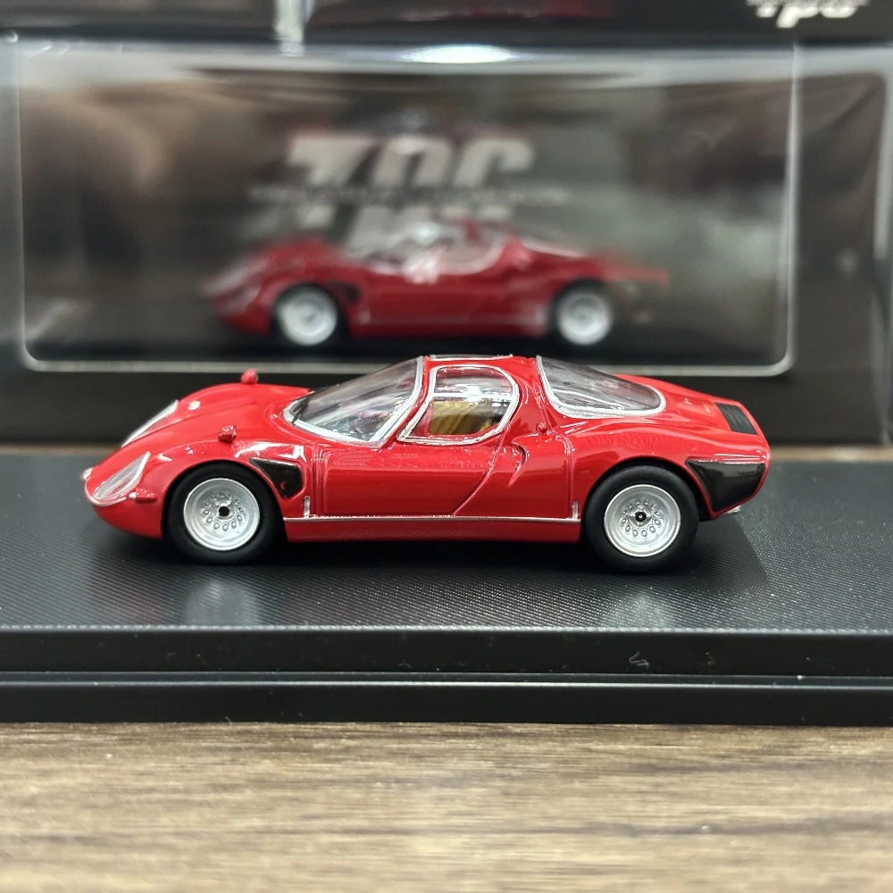 

TPC 1/64 Romeo Tipo 33 Stradale Diecast Model Red Color Car In 2025