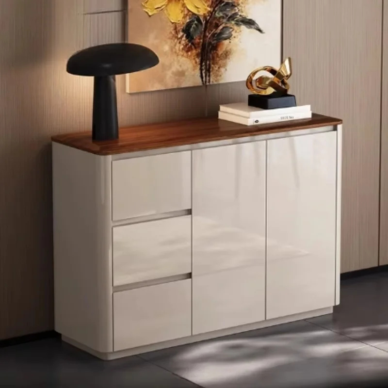 Nordic Morden Cabinets Storage Bathroom Doors Drawer Open Living Room Cabinet Ultra Thin Sideboard Armoires De Salon Furniture