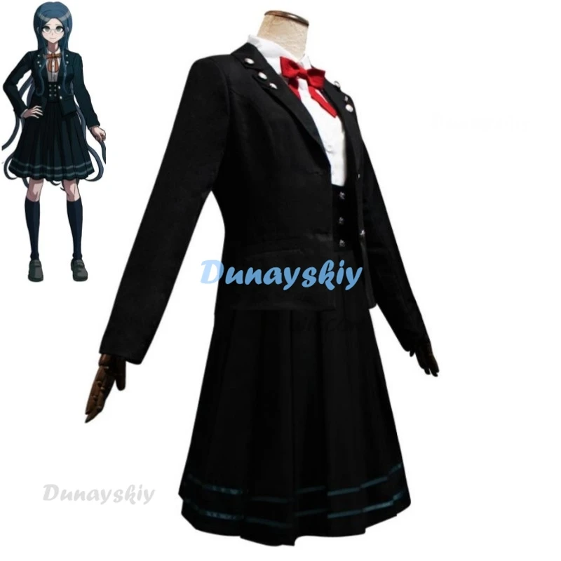 Game Shirogane Tsumugi Dangan Ronpa Danganronpa V3: Killing Harmony Cosplay Costume Wig Anime School JK Uniform Halloween Suit